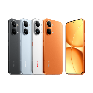 REDMI Turbo 5 Max en sus cuatro colores: Negro, Azul, Blanco y Naranja