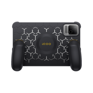 Funda gamer iQOO Pad Ultra vista trasera con empuñaduras