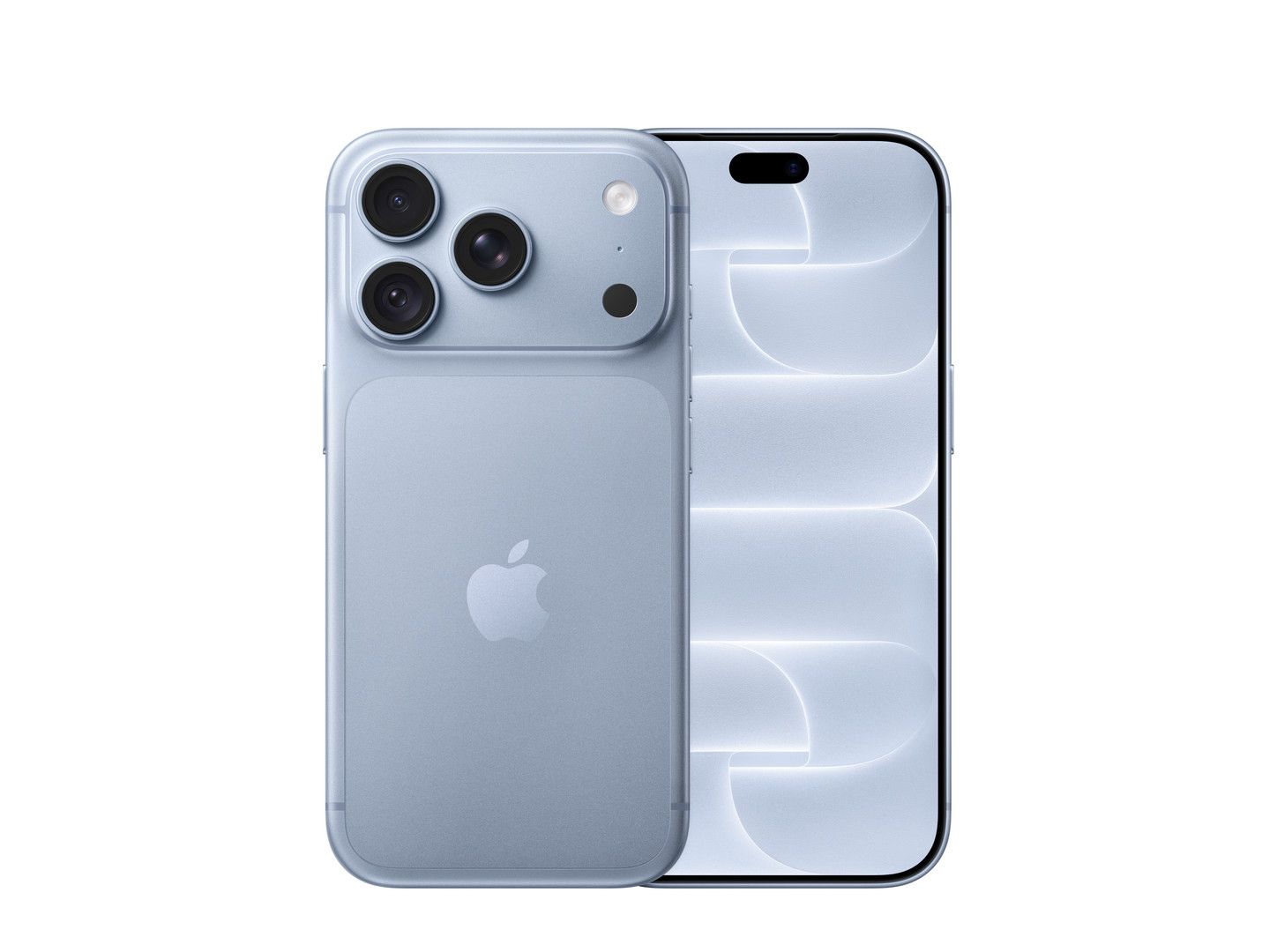 iPhone 18 Pro color Glaciar — frente y reverso