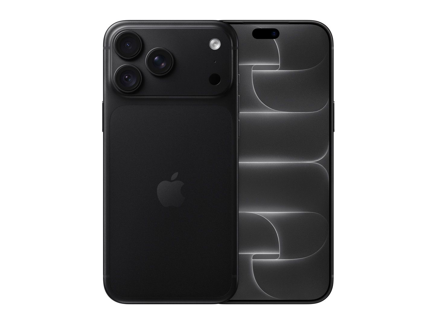 iPhone 18 Pro Max color Negro — frente y reverso