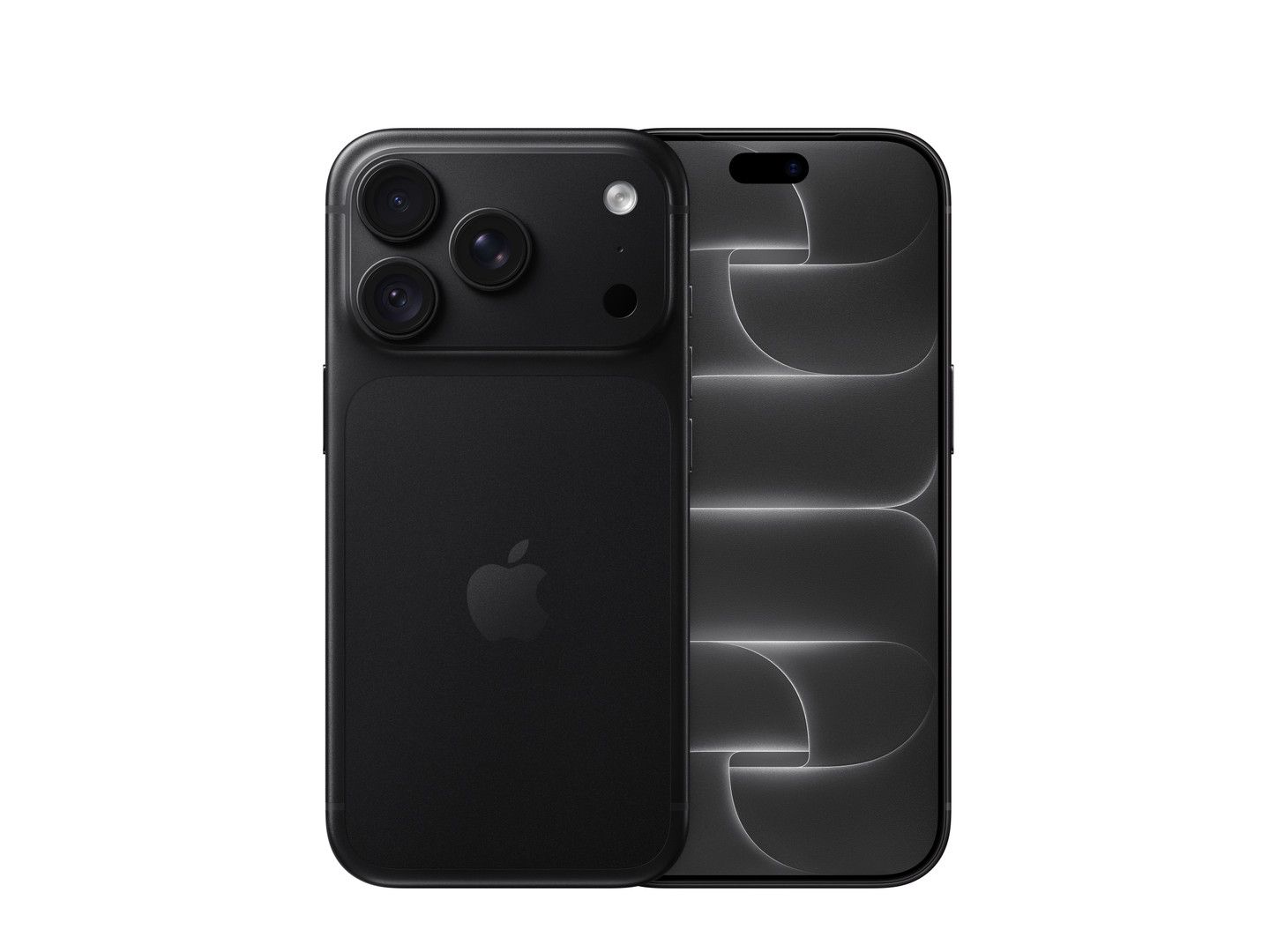 iPhone 18 Pro color Negro — frente y reverso