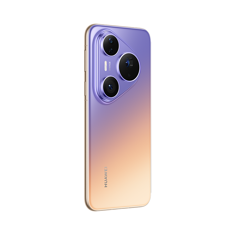 HUAWEI Pura 90 Plus Morado, vista perfil en ángulo