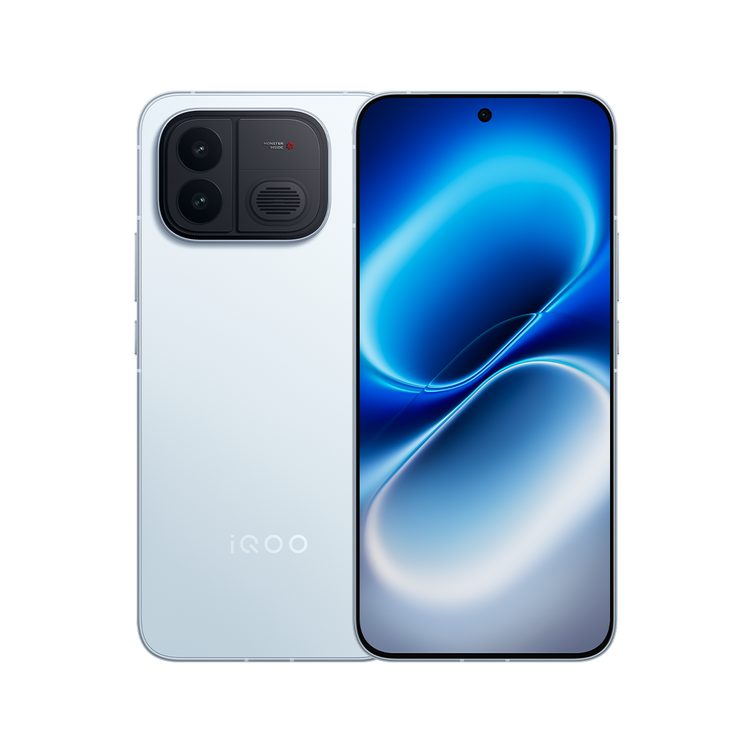 iQOO Neo12 Azul Hielo frente y reverso