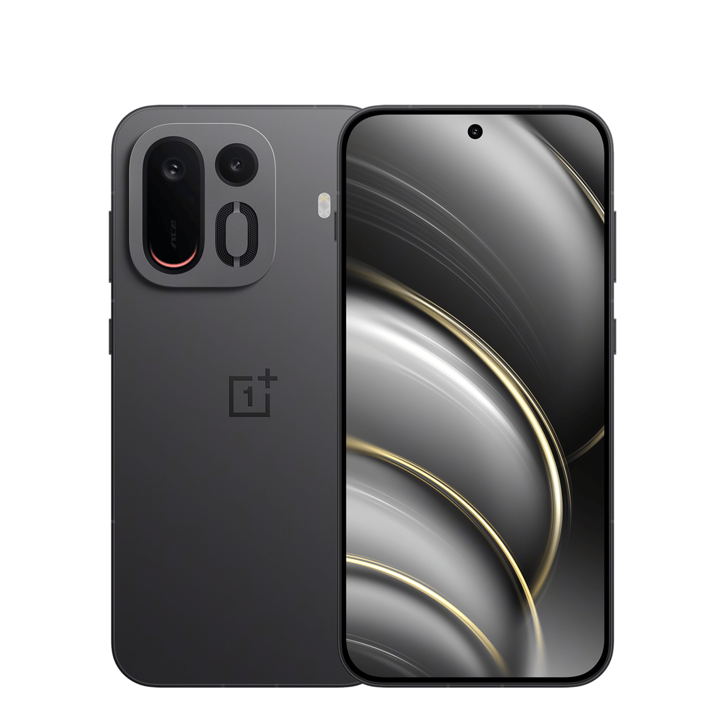 OnePlus Ace 7 Negro, frente y reverso