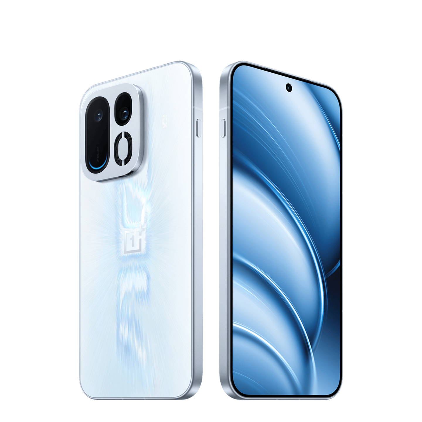 OnePlus Ace 7 Pro Azul Viento, perfil en ángulo