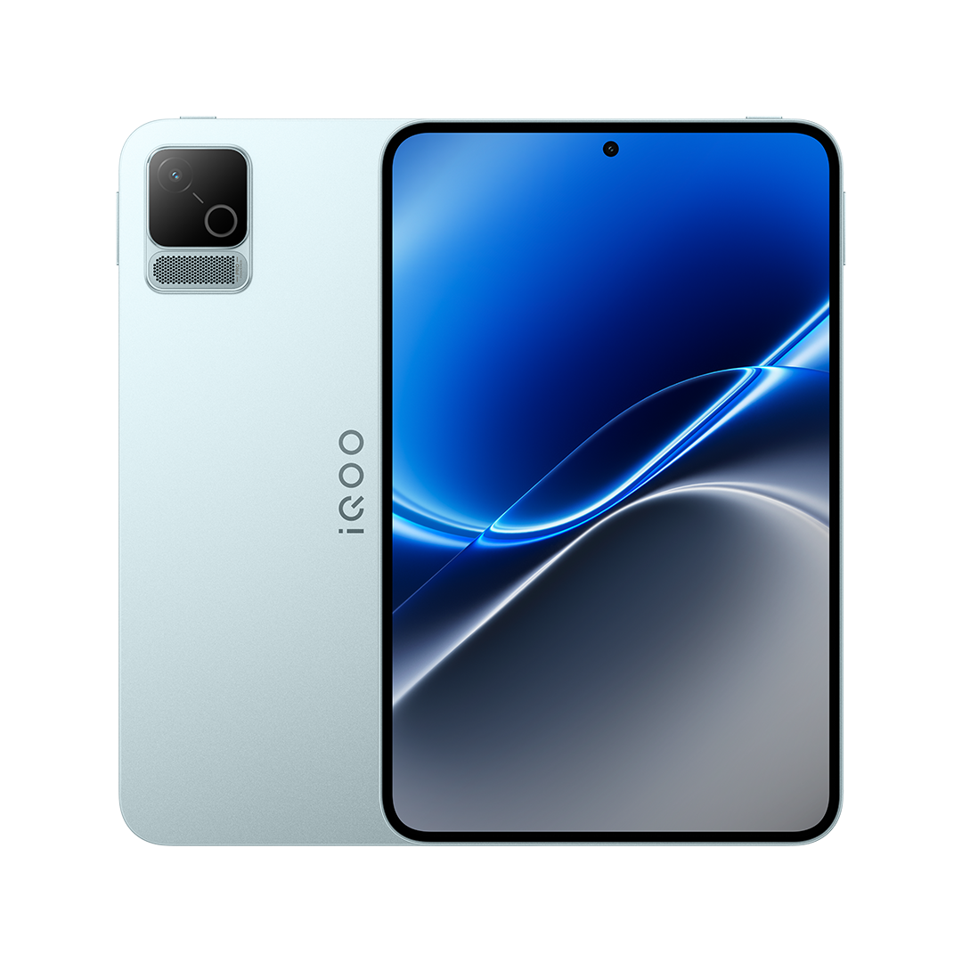 iQOO Pad Pro 8.8 Azul Hielo frente y reverso