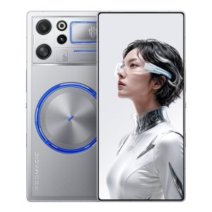 REDMAGIC 12 Pro+ Plata Transparente frente y reverso